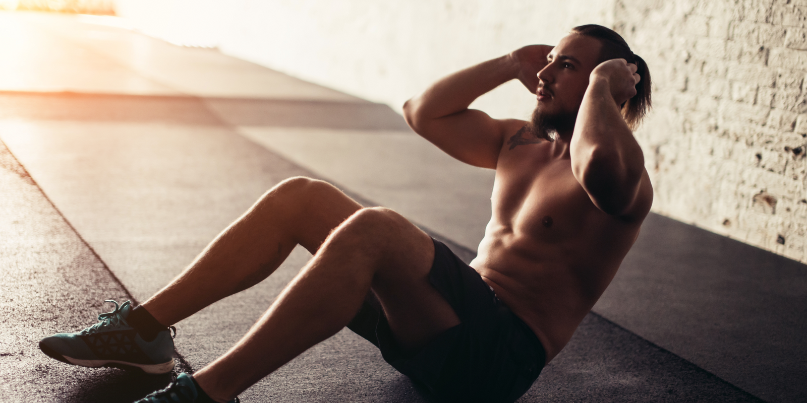 Man doing Calisthenics workout