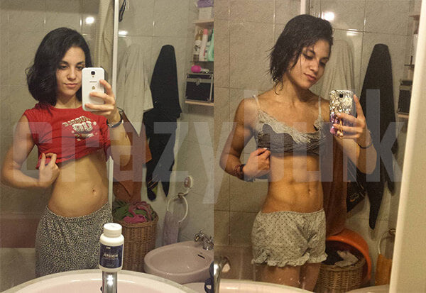 VERÓNICA LOST 7% BODY FAT!